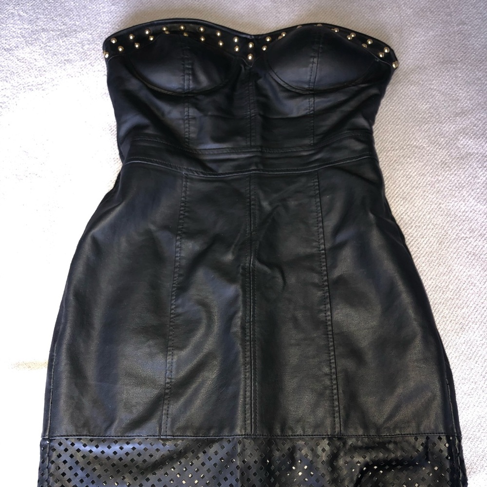 Bebe faux leather dress